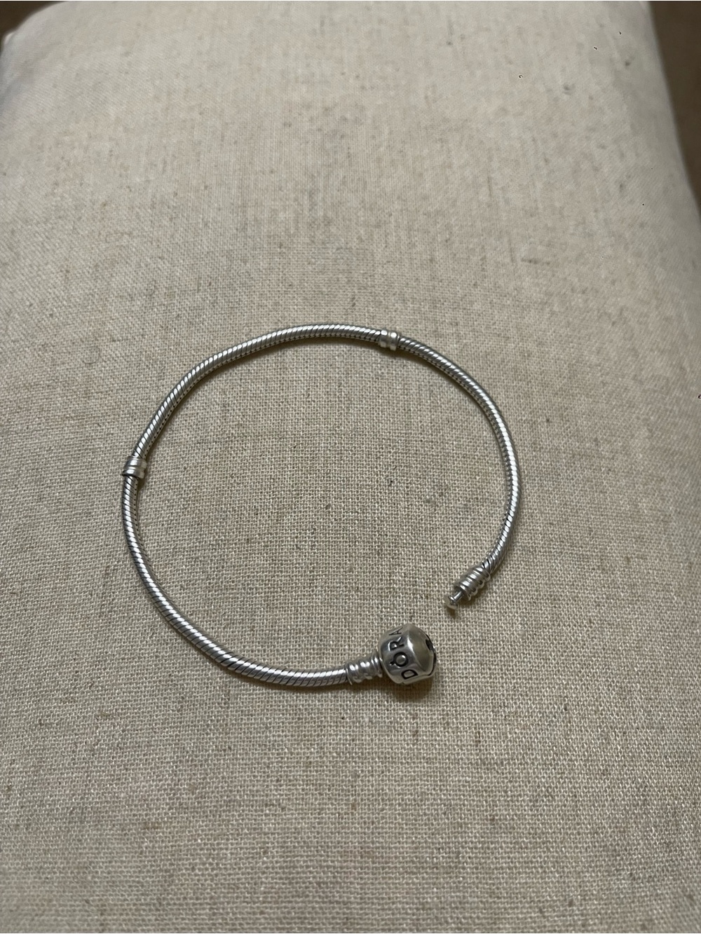 Sterling Silver Pandora Charm Bracelet
